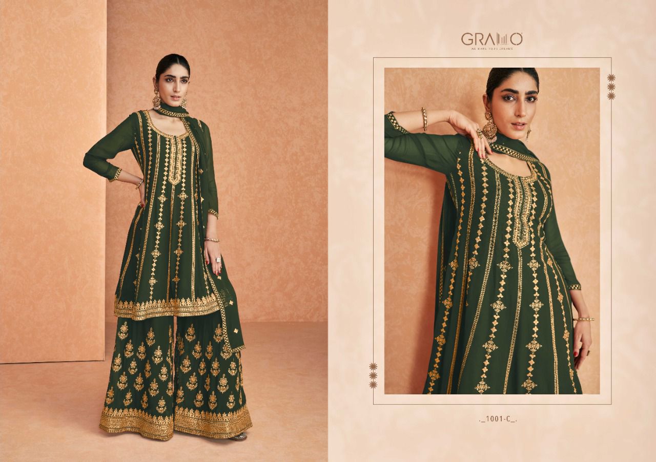 Colour full 2 Heavy Designer Wedding Wear Readymade Latest Suit Collection